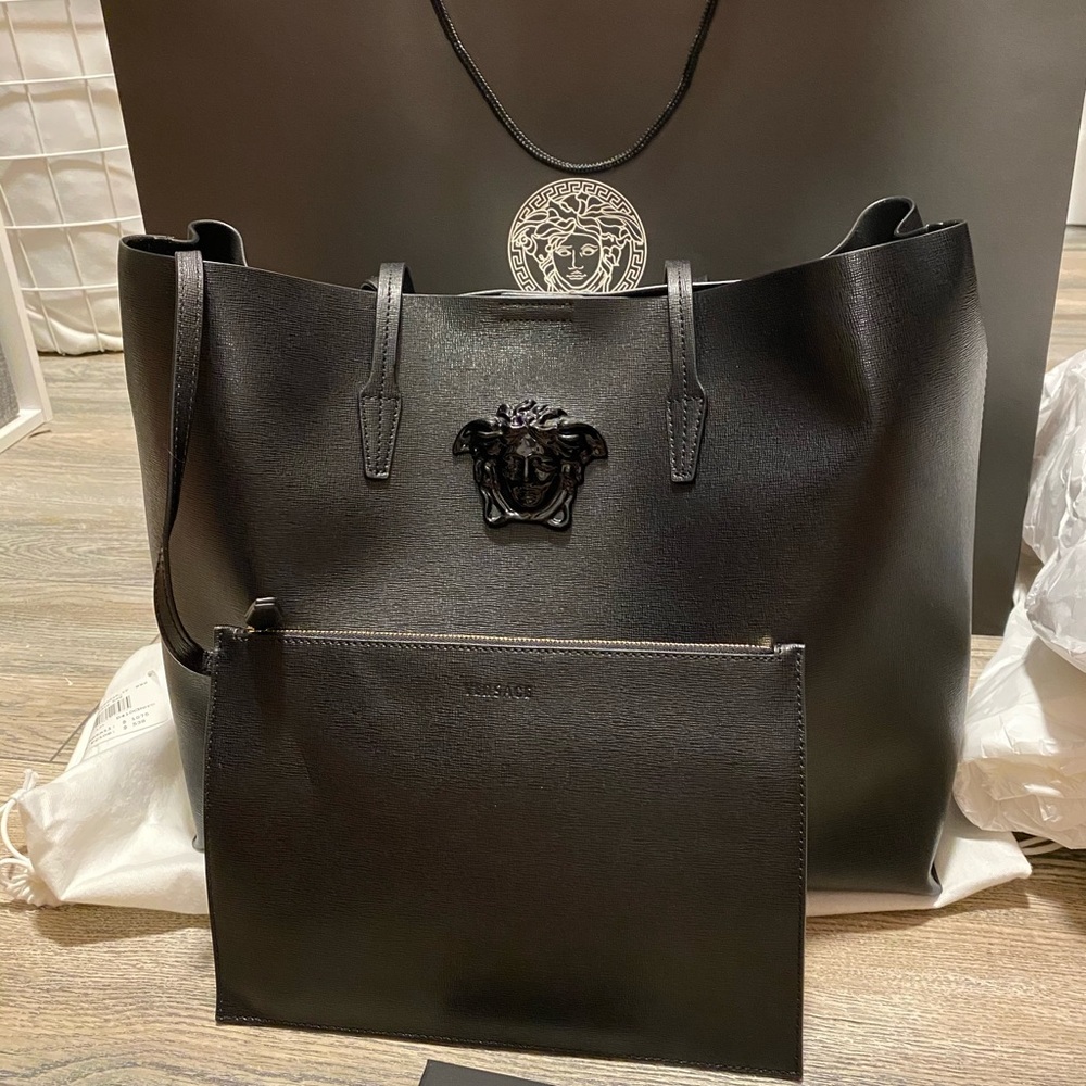 Black Versace tote bag